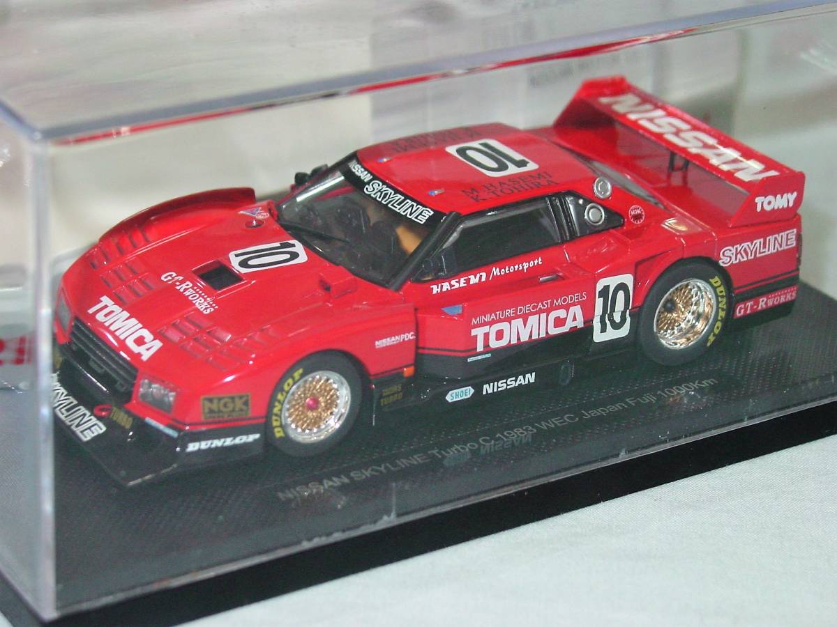 日産特注 エブロ 1/43 日産 スカイライン ターボC #10 WEC 富士 1983 No.KWAM122010 ニッサン NISSAN SKYLINE TURBO 長谷見