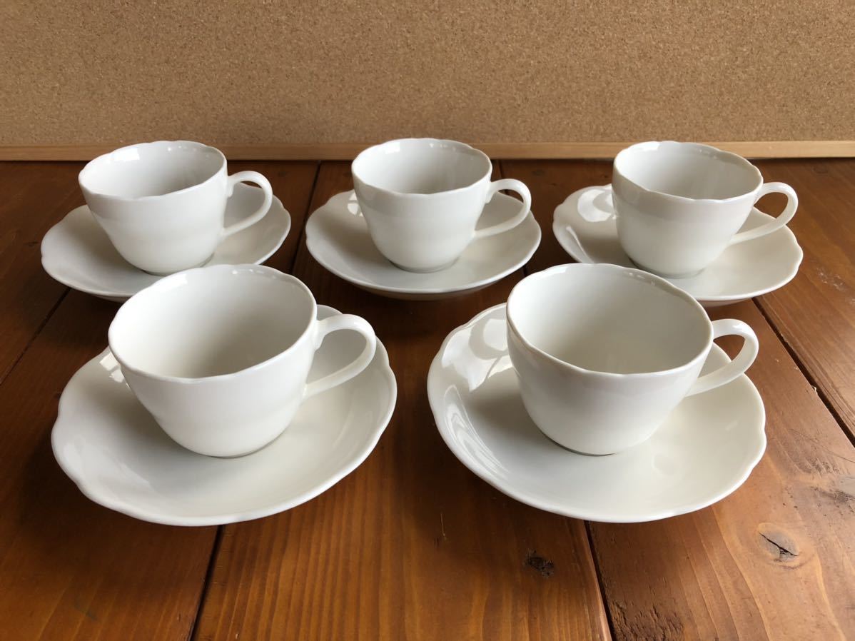  森修焼 カップ ソーサー コーヒーカップ 5 客 セット ティー コップ 皿 陶器 キッチン インテリア コレクション 雑貨(コーヒー、ティー兼用)｜売買されたオークション情報、yahooの商品情報を 茶器