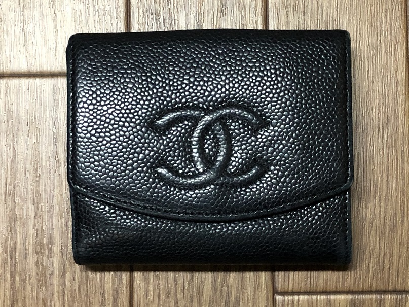 CHANEL キャビアスキン シャネル 二つ折り財布 ココマーク 公式通販