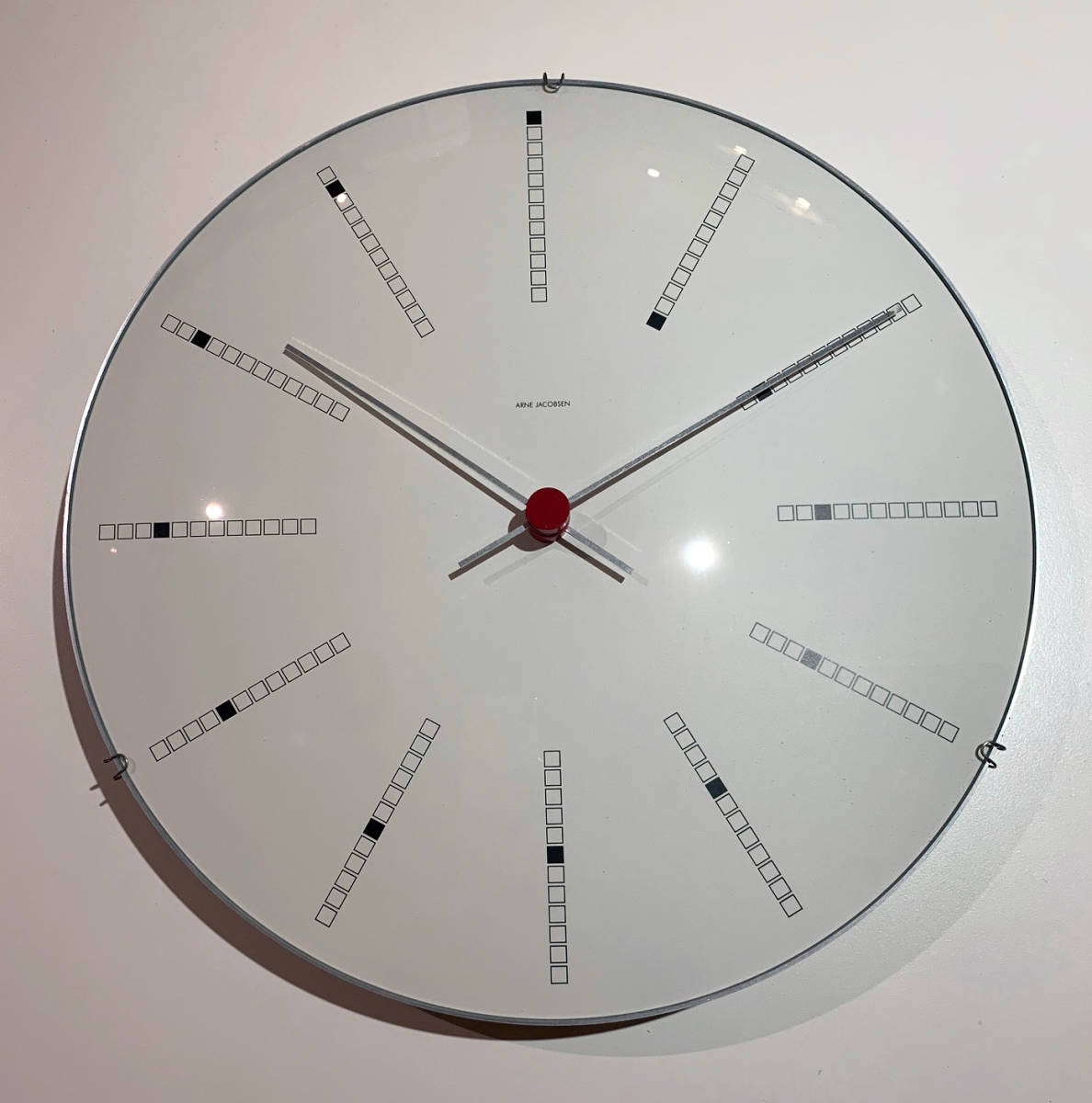 Arne Jacobsen アルネヤコブセン バンカーズクロック Bankers Wall Clock 掛け時計 29cm ムーブメントに難 ...