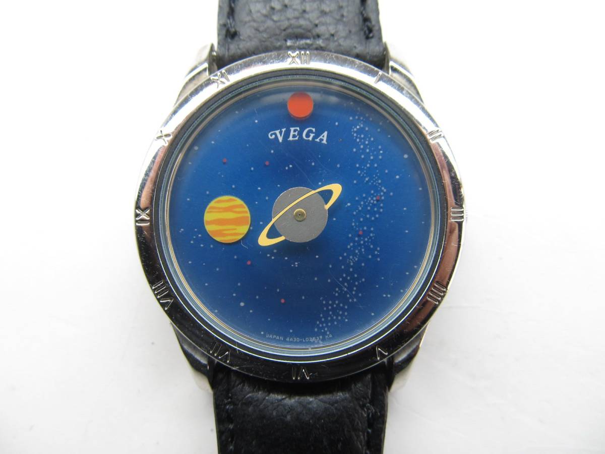 蔵出し屋】 うぶ品 『 1円スタート 美品 CITIZEN VEGA Disk time 土星