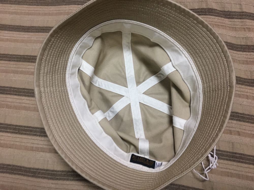 SAFARI HAT 7 1/2 カーキ atlast&co BUTCHER PRODUCTS アットラスト