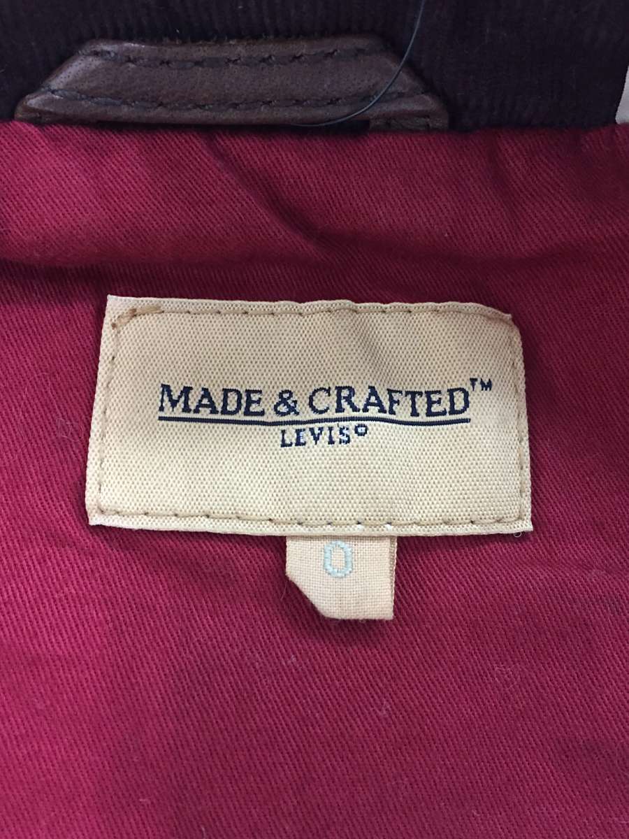 LEVI’S MADE&CRAFTED◆イタリア製/レザージャケット・ブルゾン/O/羊革/BRW