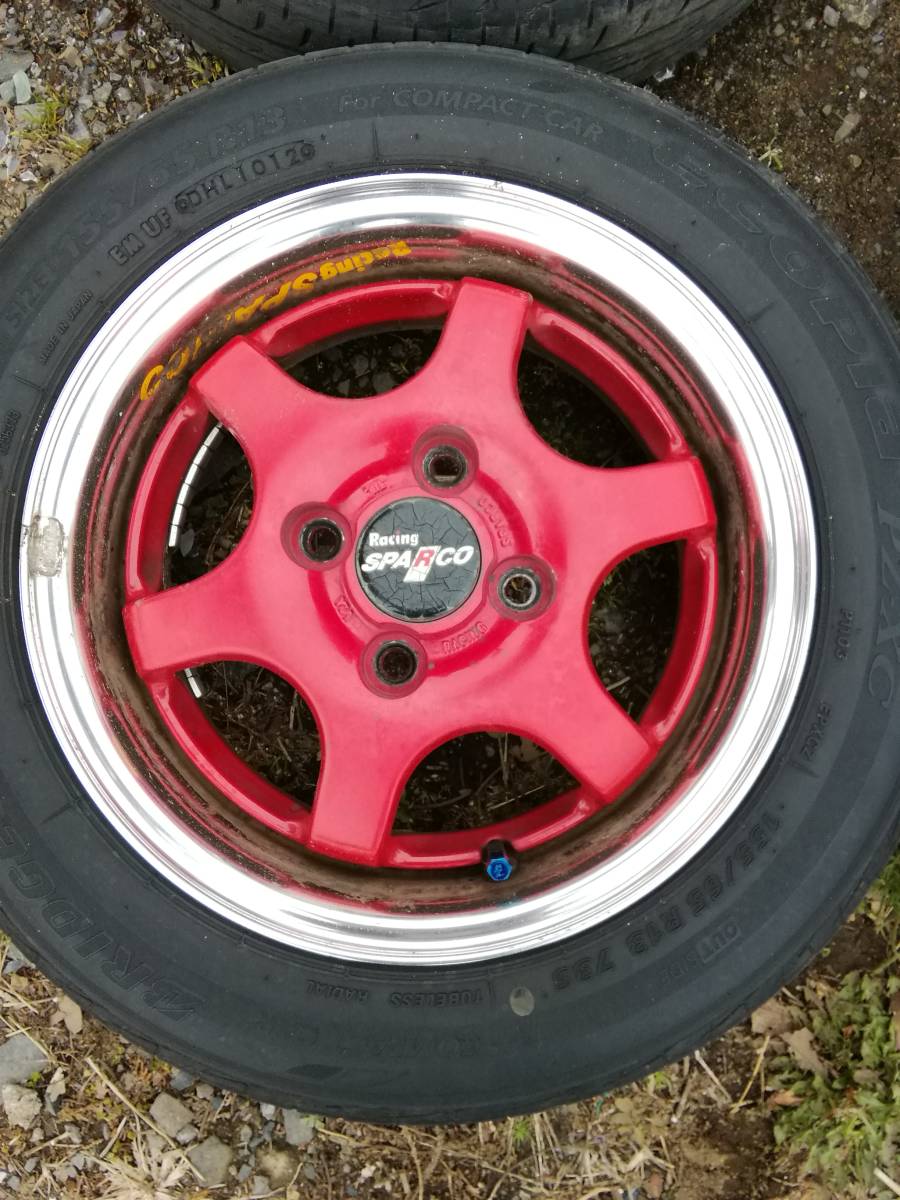 Racing SPARCO N-1 Red 13”14前後異径4本セット