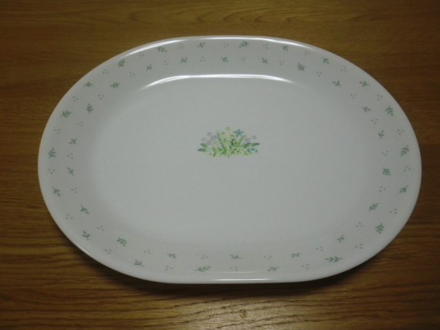◇CORELLE/コレール プラター5枚（楕円大皿） ハーブカントリー