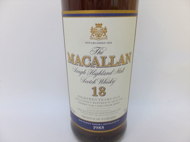 1円☆未開栓【マッカラン】希少 1985年 ザ・マッカラン 18年 旧ボトル