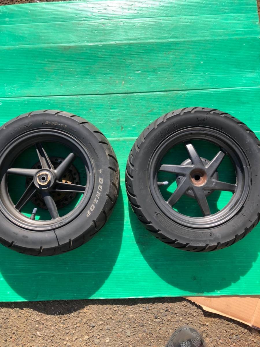 1F☆AF35 ライブディオZX フロント リア ホイール 前後セット 中古 zx