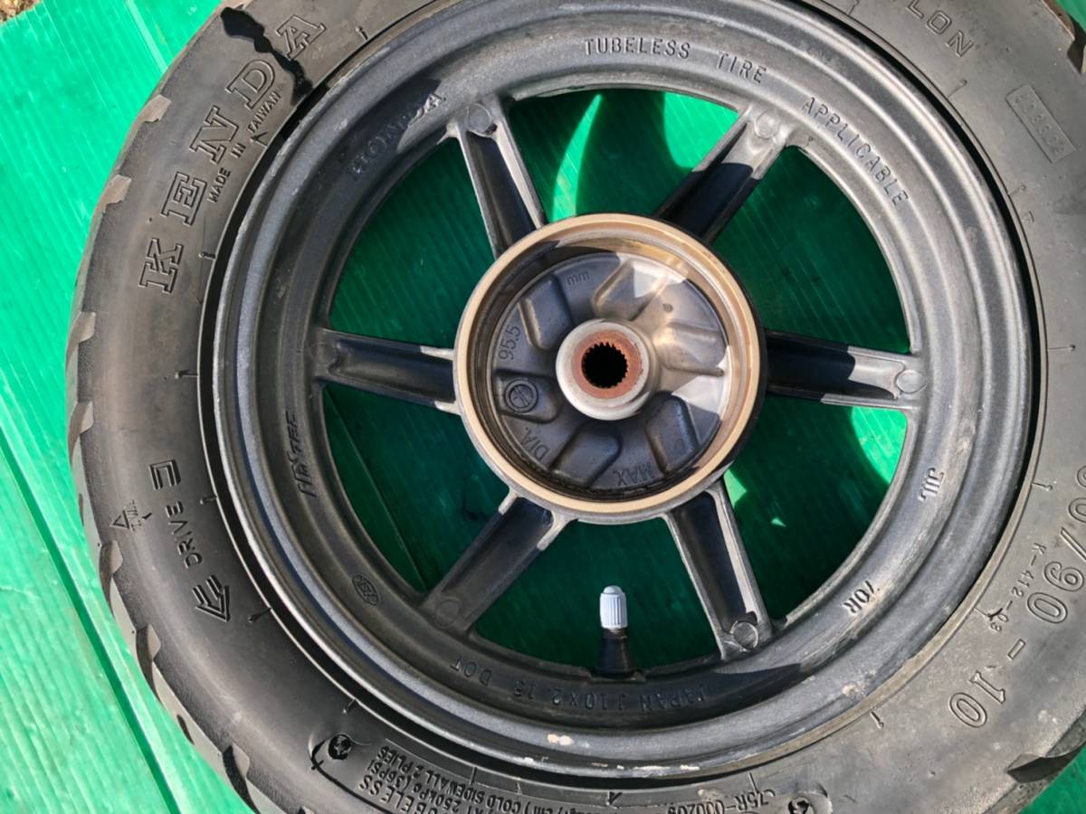 1F☆AF35 ライブディオZX フロント リア ホイール 前後セット 中古 zx
