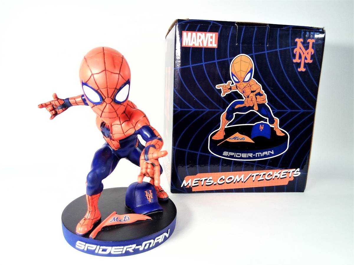 正規品，大得価 スパイダーマン MARBEL ／ボブルヘッド バブルヘッド 人形 2019／ニューヨーク メッツ 非売品／球場配布／(メジャーリーグ)｜売買されたオークション情報、yahooの商品情報をアーカイブ公開 - メジャーリーグ