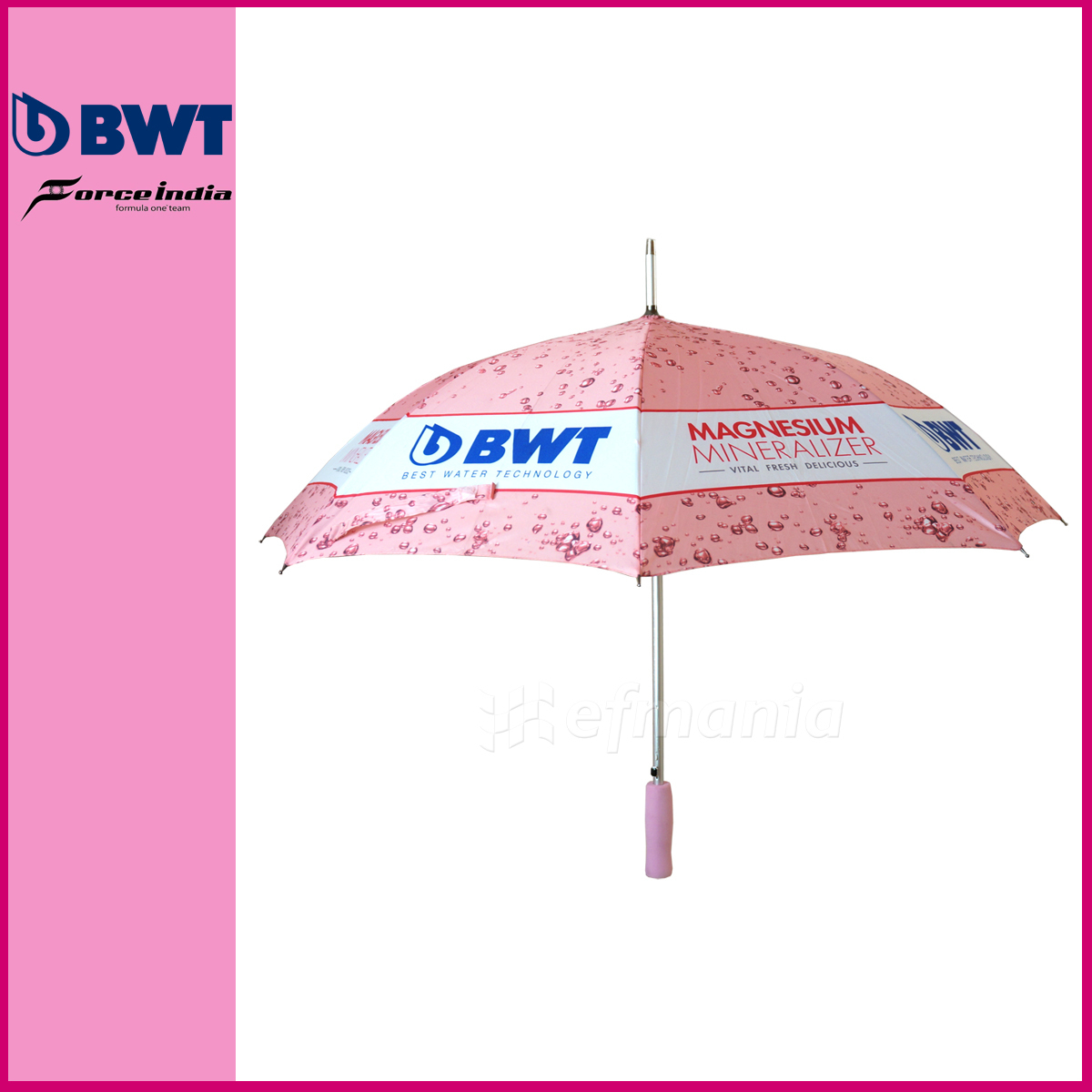 安い，得価 非売品 BWT フォースインディア支給品 ピンク 大判 ジャンプ式 アンブレラ 2017 長傘 ゴルフ パラソル ペレス オコン(F1)｜売買されたオークション情報、yahooの商品情報をアーカイブ公開 - オー F1
