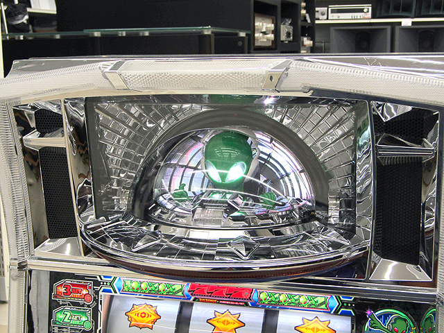 札幌発 パチスロ実機 サミー パチスロエイリヤンビギンズ コイン不要機搭載 無段階ボリューム調整有 家庭用電源対応 5号機 中古品 動作確認_6