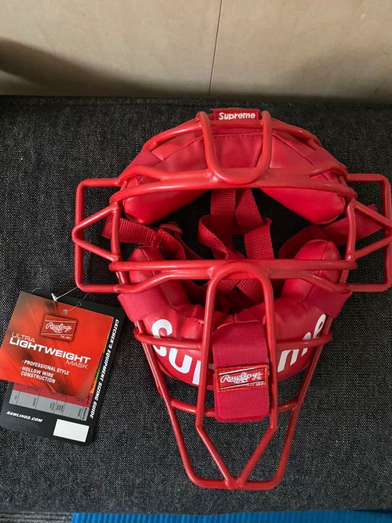 【大得価，定番人気】 supreme キャッチャーマスク Rawlings シュプリーム ローリングス MASK(マスク)｜売買されたオークション情報、yahooの商品情報をアーカイブ公開 - オークファン マスク