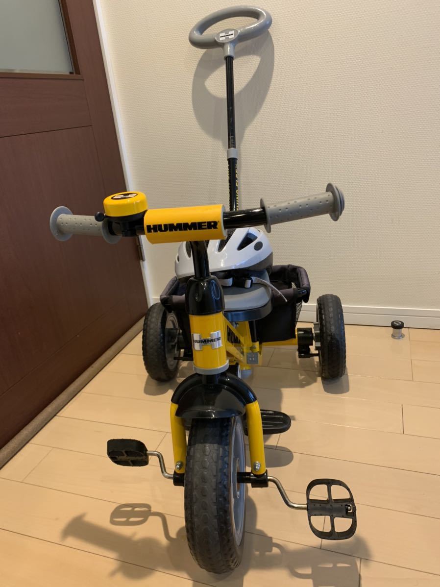 ハマー イエロー 子供三輪車 FD-TZ HUMMER トライサイクル3 ハンドル