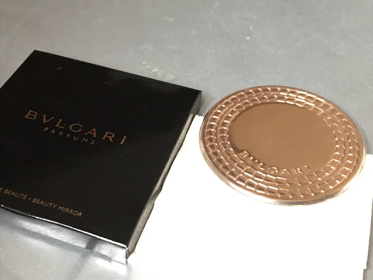 ☆ BVLGARI ブルガリ ロゴ ローズゴールド ミラー 手鏡 非売品 