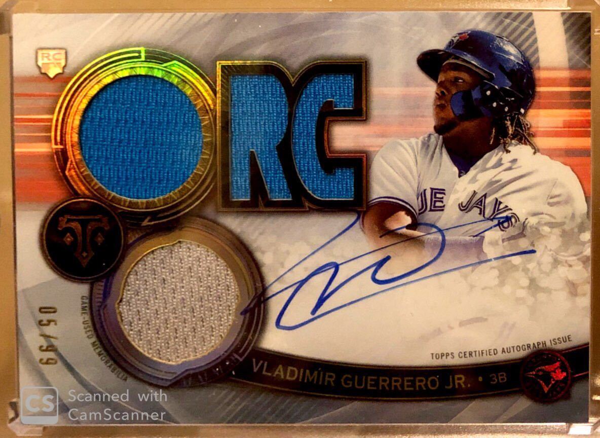 Topps Triple Threads 2019 Vladimir Guerrero Jr. relic auto /99