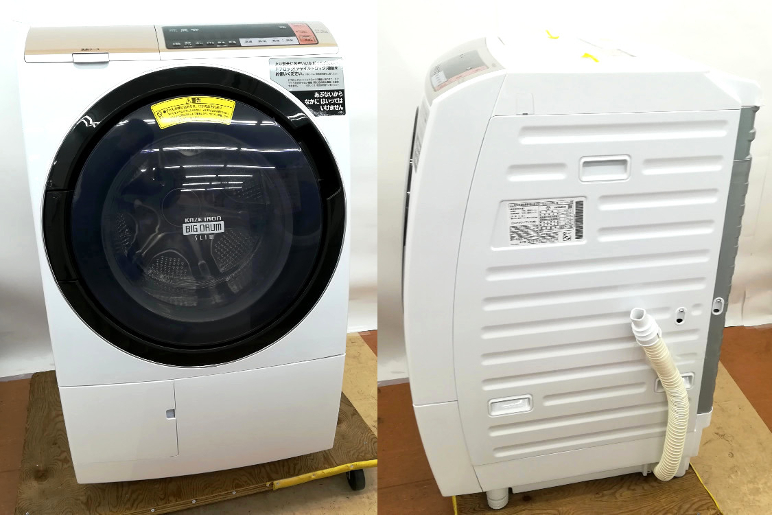 ドラム式洗濯乾燥機 中古日立 BD-SV110BL ビッグ 2026年最新Yahoo 