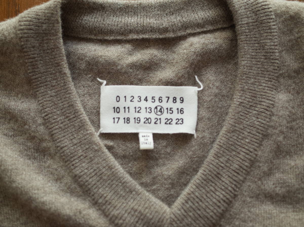 Maison Martin Margiela14 定番エルボーパッチニット サイズM グレー 