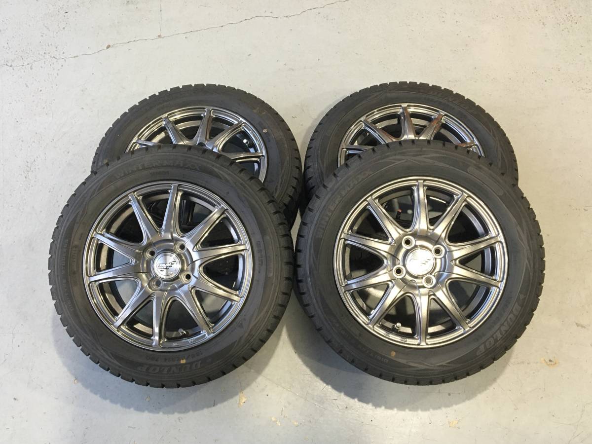 A-TECH FINAL SPEED 4.5J IN+45 14インチ DUNLOP WINTER MAXX WM01 165