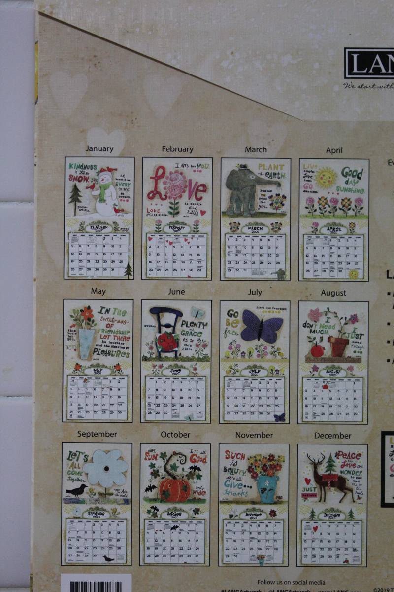 2020 LANGラング社 カントリー カレンダー SIMPLE LIFE_3