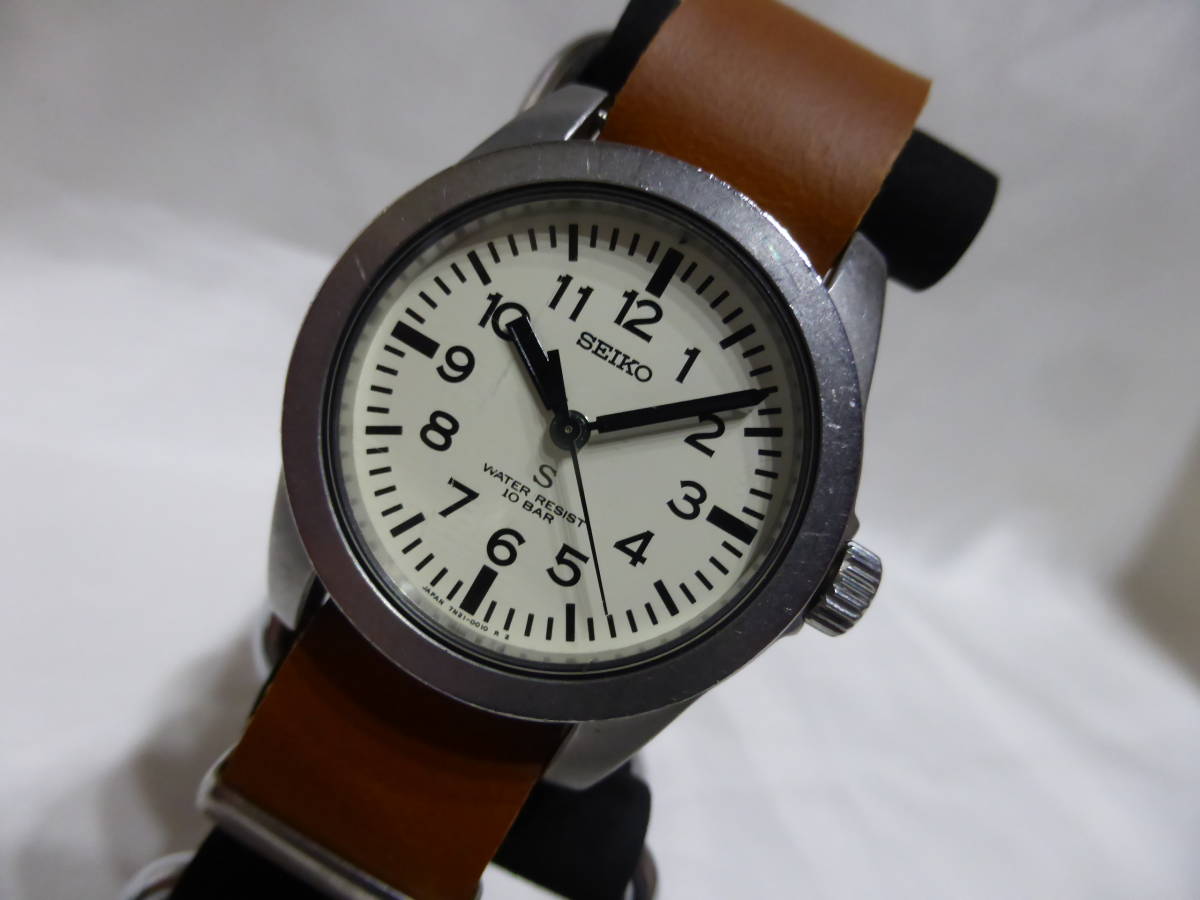 SEIKO☆セイコー SUS ミリタリー メンズ 腕時計 7N21-0010☆