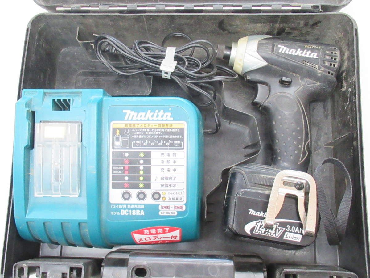  マキタ 充電式 インパクトドライバ TD132D バッテリー BL1430 急速充電器 DC18RA 付属(本体)｜売買されたオークション情報、yahooの商品情報をアーカイブ公開 - オークファン インパクトドライバ