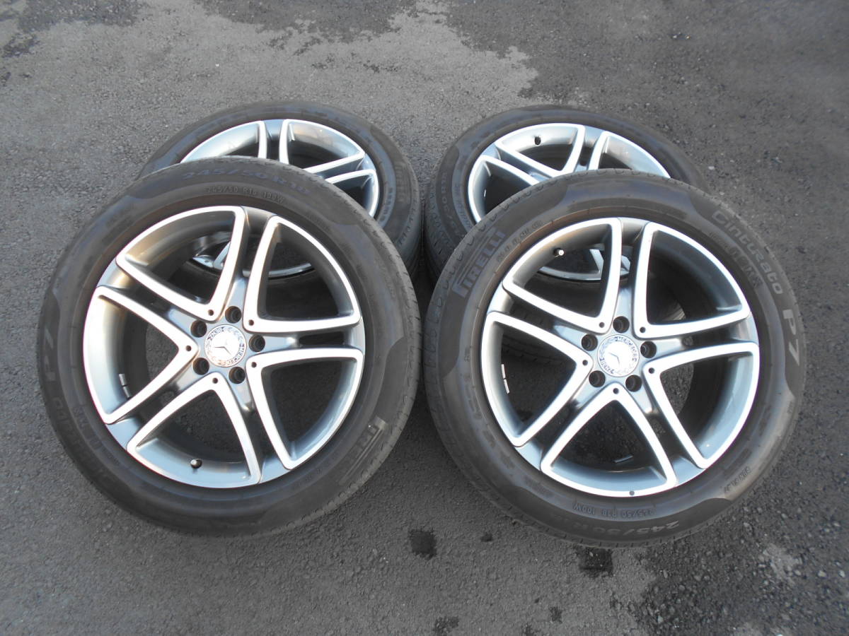 W222 Sクラス ベンツ 純正 メルセデス 18インチ ホイール 4本 8J