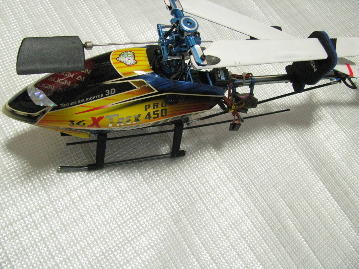 同梱不可/現状 ALIGN T-REX 450 PRO ヘリコプター本体，部品等 受信機