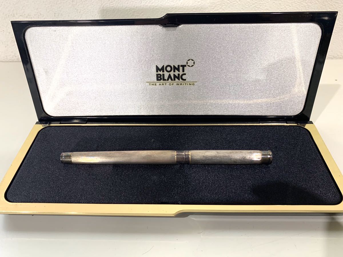 FW2002006-2 MONTBLANC モンブラン 万年筆 750 18K 刻印 シルバー