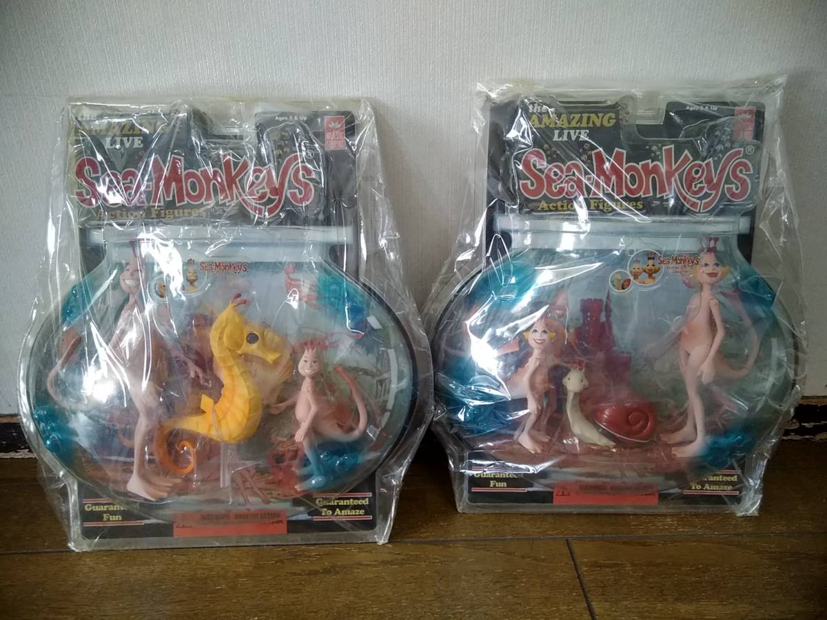 シーモンキー アクションフィギュア コンプリート ボーナスアクセサリー付属 Amazing Live Sea Monkey action ...