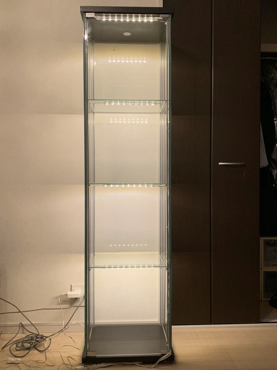 IKEA デトルフ フィギュアケース LEDライト 付き ホットトイズ 等の 