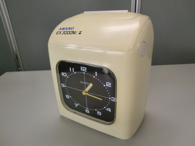 事務・店舗用品 AMANO 電子タイムレコーダー EX3000Nc 作動品