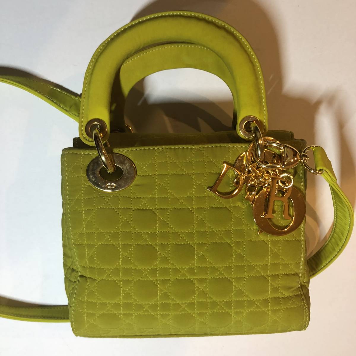 ディオール レディディオール ミニバッグ Dior カナージュ レザー 2WAY 