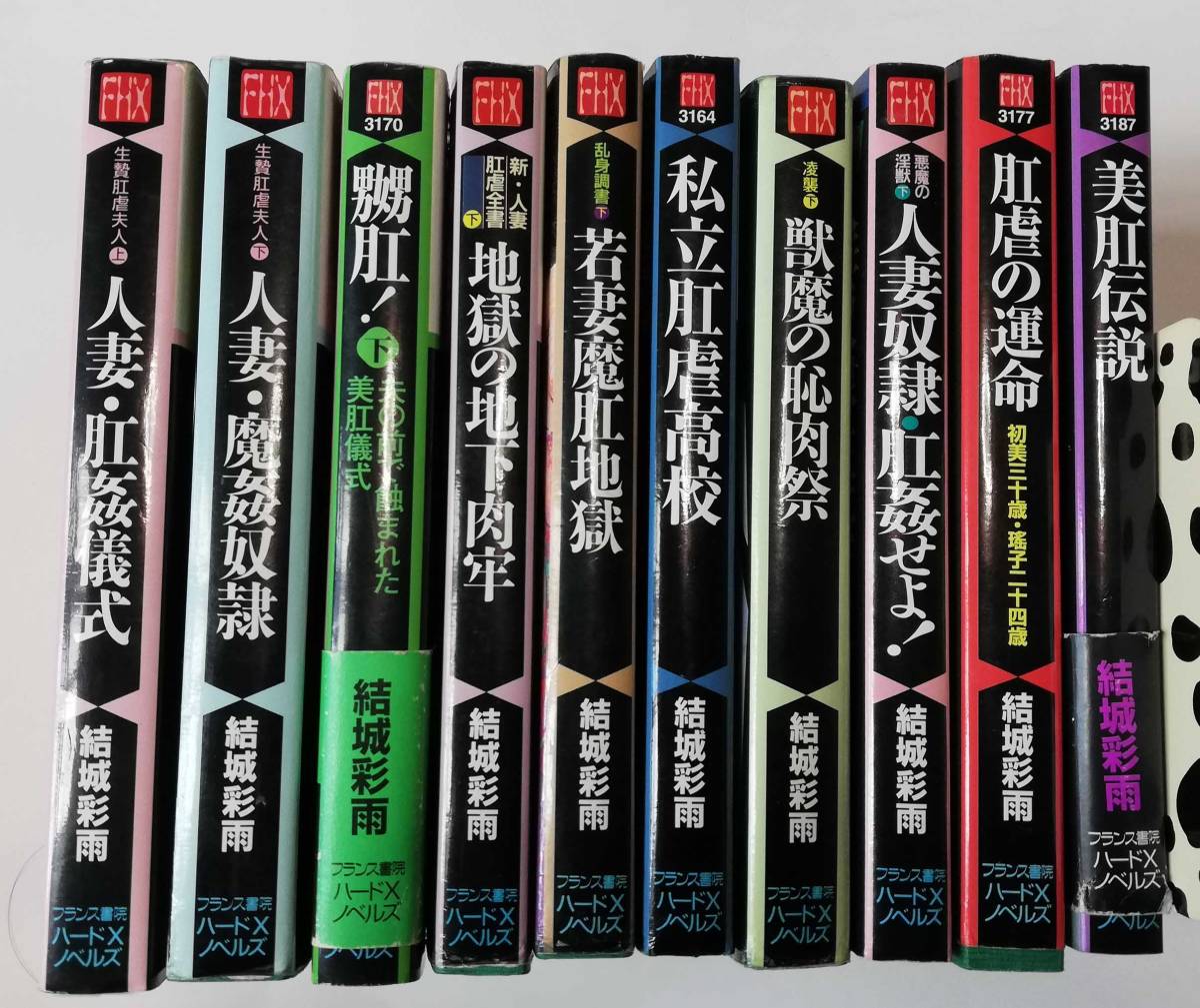 絶版】秘小説H12年2月 結城彩雨 　　　香山洋一 前田寿按 楡畑雄二 沖渉二 結城彩雨小説多数（新書10冊、文庫26冊) 絶版秘小説H12年4月 結城彩雨