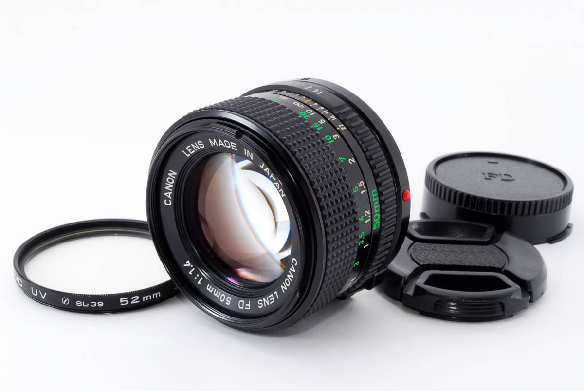 Canon New FD 50mm F1.4（元箱・フィルター付き） 新品級☆即決☆価格交渉可☆キャノン CANON New FD 50mm F1.4 ☆広角単
