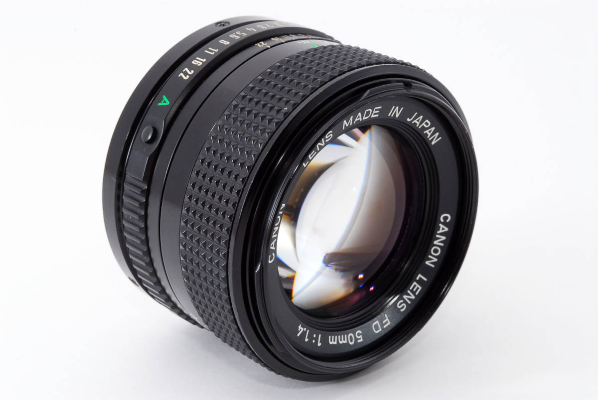 新品級☆即決☆価格交渉可☆キャノン CANON New FD 50mm F1.4 ☆広角単
