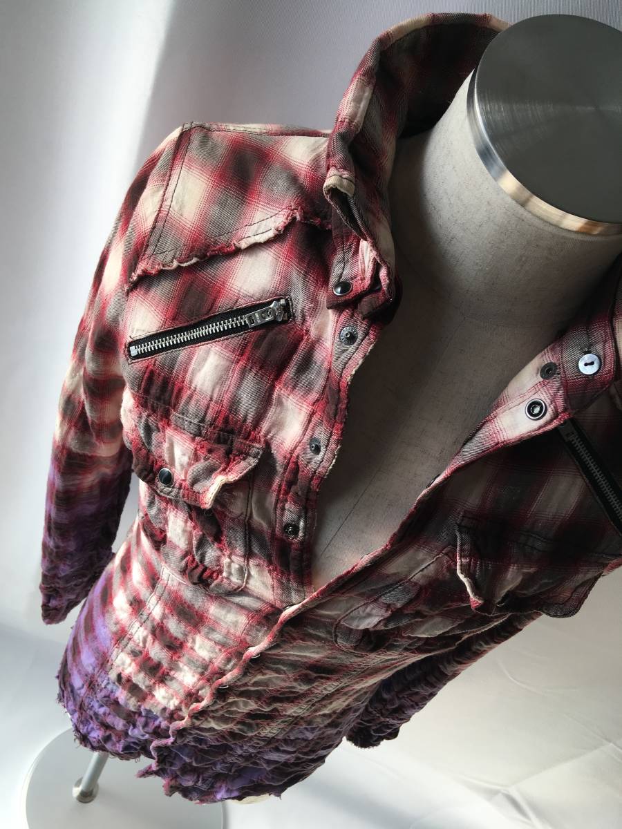LGB hyde着 SHIRT G グラデーション チェック シャツG メンズ3(現行