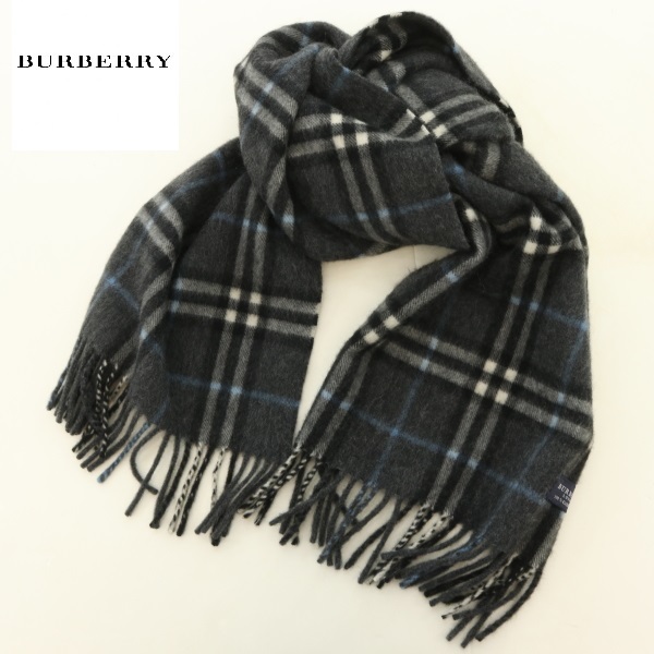 極美品BURBERRYLONDON ダブルフェイス ノバチェック カシミヤ