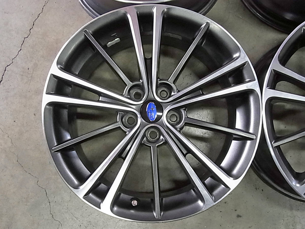 スバル BRZ Sグレード純正 アルミホイール 4本 17×7J +48 PCD:100 5穴