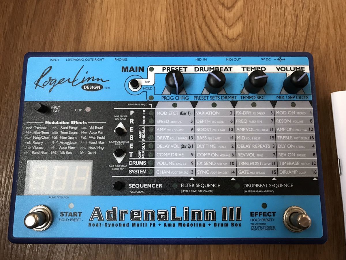 Roger Linn AdrenaLinn ⅲ ジャンク 部品取り マルチエフェクター