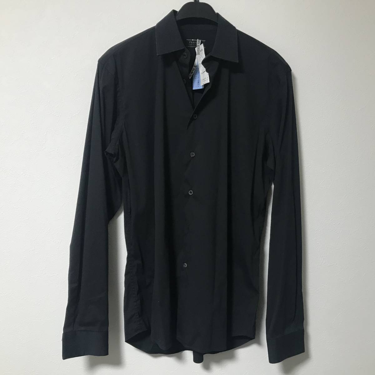 数量限定，HOT PRADA カッターシャツ ブラック(長袖シャツ)｜売買されたオークション情報、yahooの商品情報をアーカイブ公開 - オークファン 男性用