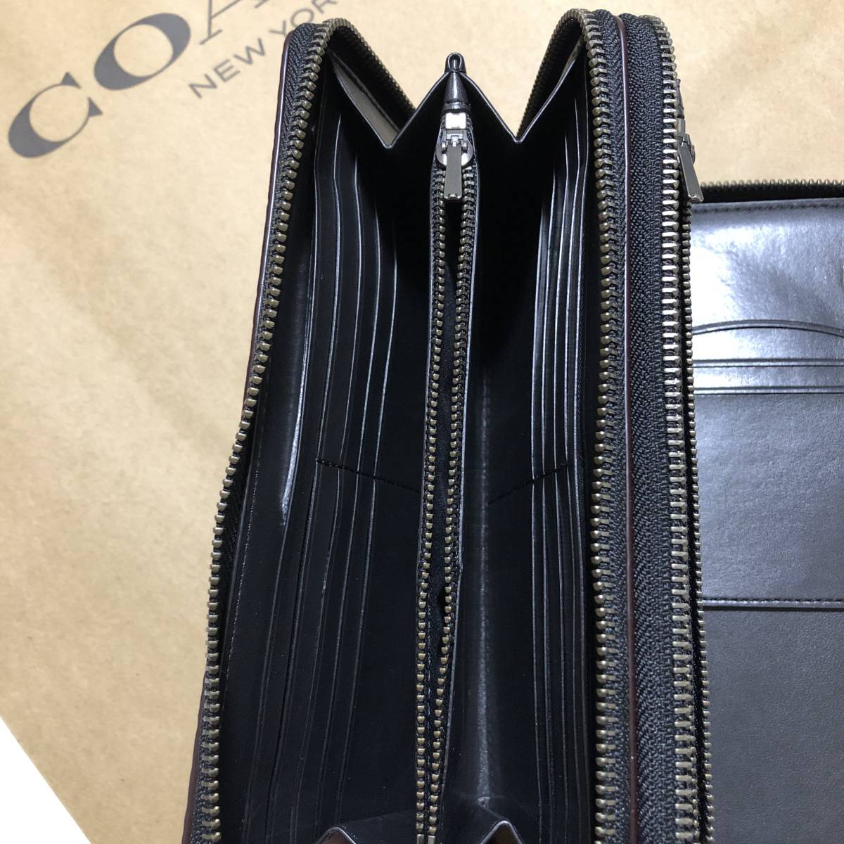 新品】COACH コーチ オーガナイザー セカンドバッグ 長財布 メンズ 