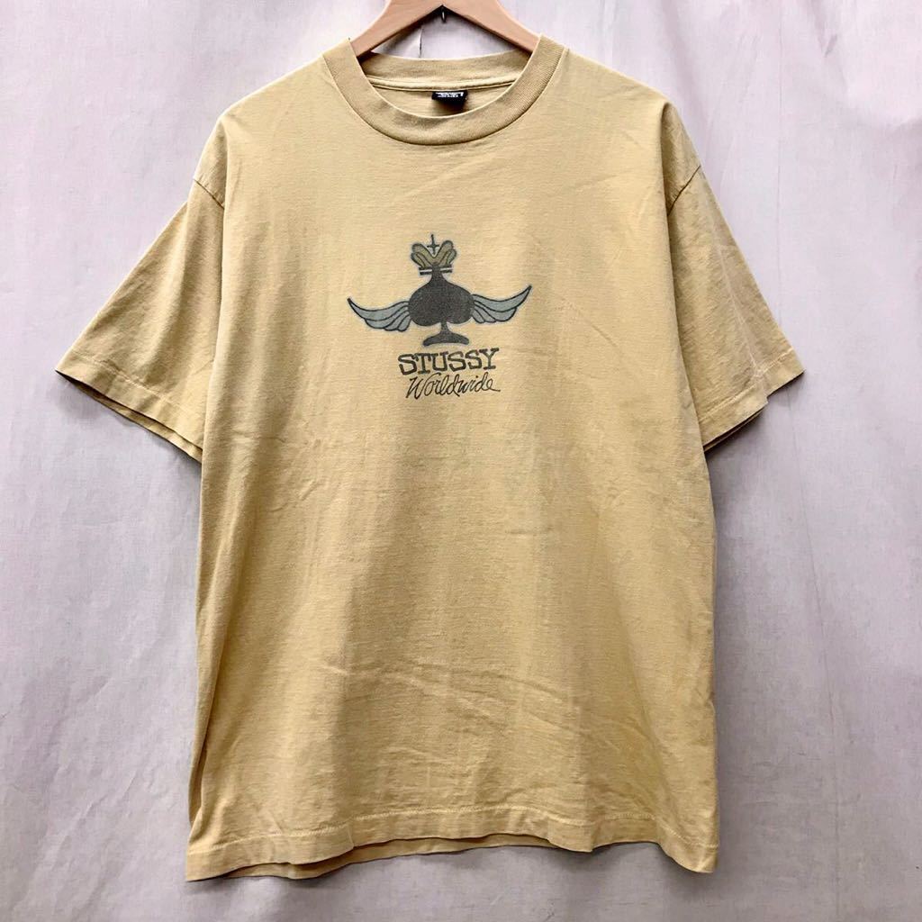80s vintage OLD stussy 黒タグ Tシャツ XLサイズ ビンテージ オールド