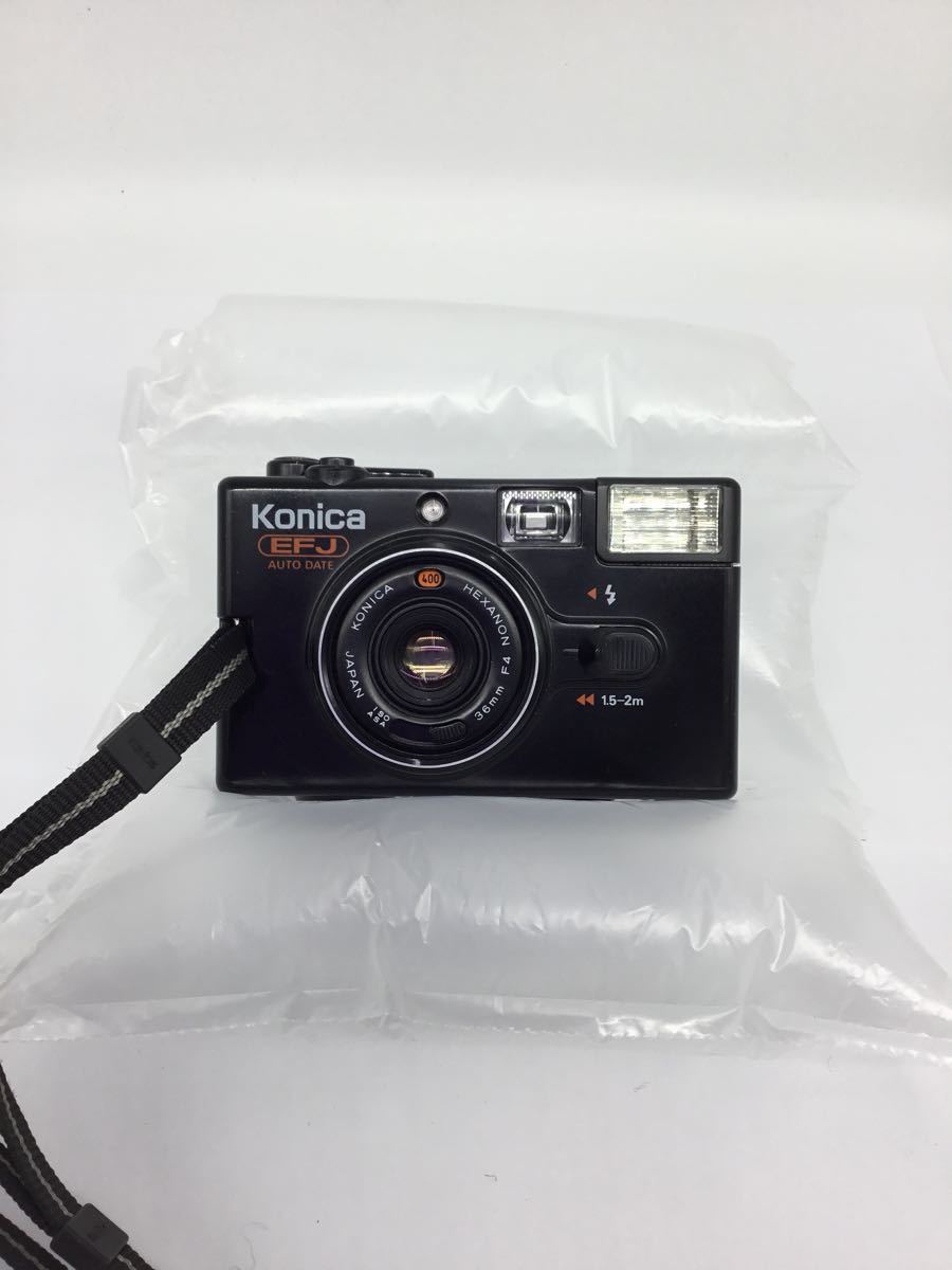 Vintage Konica EFJ AUTO DATE Red Japon⁄with Battery⁄ Orginal Case
