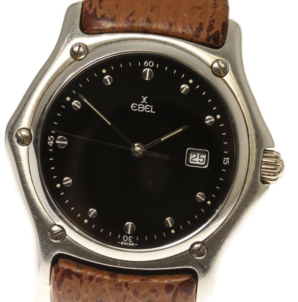 EBEL 987902 1911 クラッシック クォーツ メンズ電池交換済み