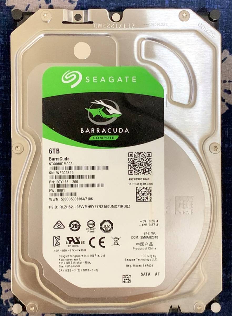 SEAGETE BarraCuda 6TB ST6000DM003 シーゲイト Seagate 6TB