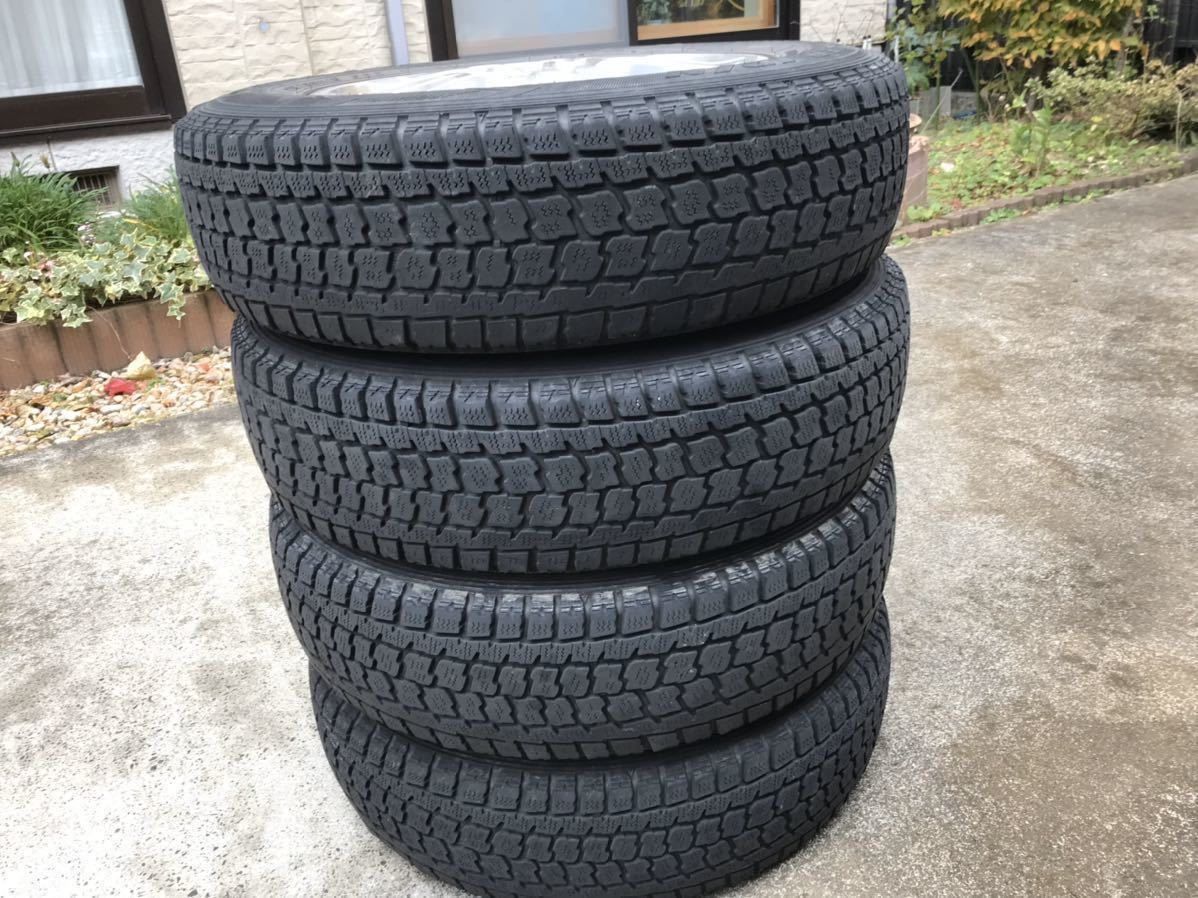 ダンロップ　175/80R15 スタットレス４本❗️全国送料込み❗️パジェロミニ等 格安スタッドレス・アルミホイル4本組 175/80/R15】パジェロミニ仕様