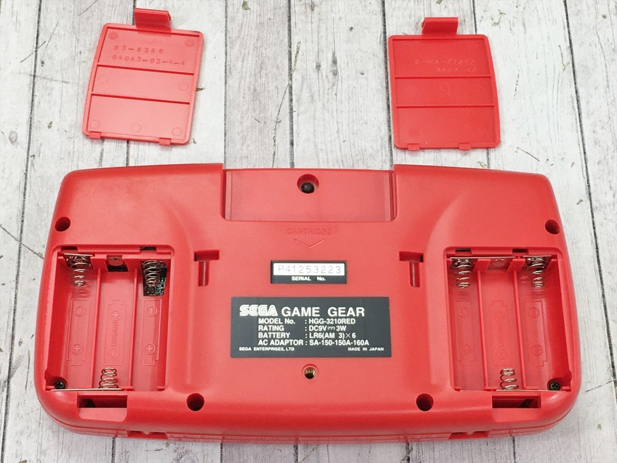 ジャンク SEGA ゲーム機本体 ゲームギア HGG-3210RED レッド セガ 2003LBR013 - 2026年最新HGG-3210の人気アイテム メルカリ RED レッド AC