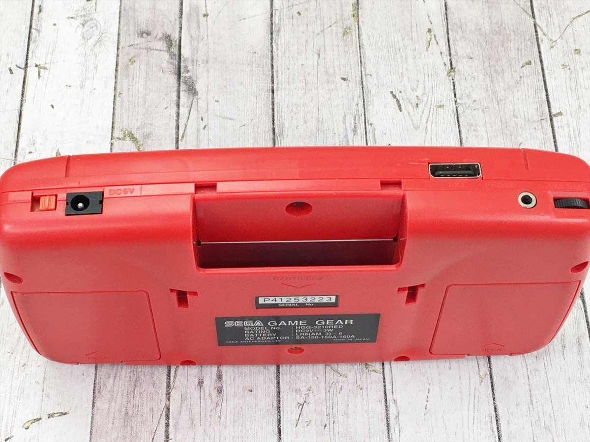 ジャンク SEGA ゲーム機本体 ゲームギア HGG-3210RED レッド セガ 2003LBR013 - 2026年最新HGG-3210の人気アイテム メルカリ RED レッド AC