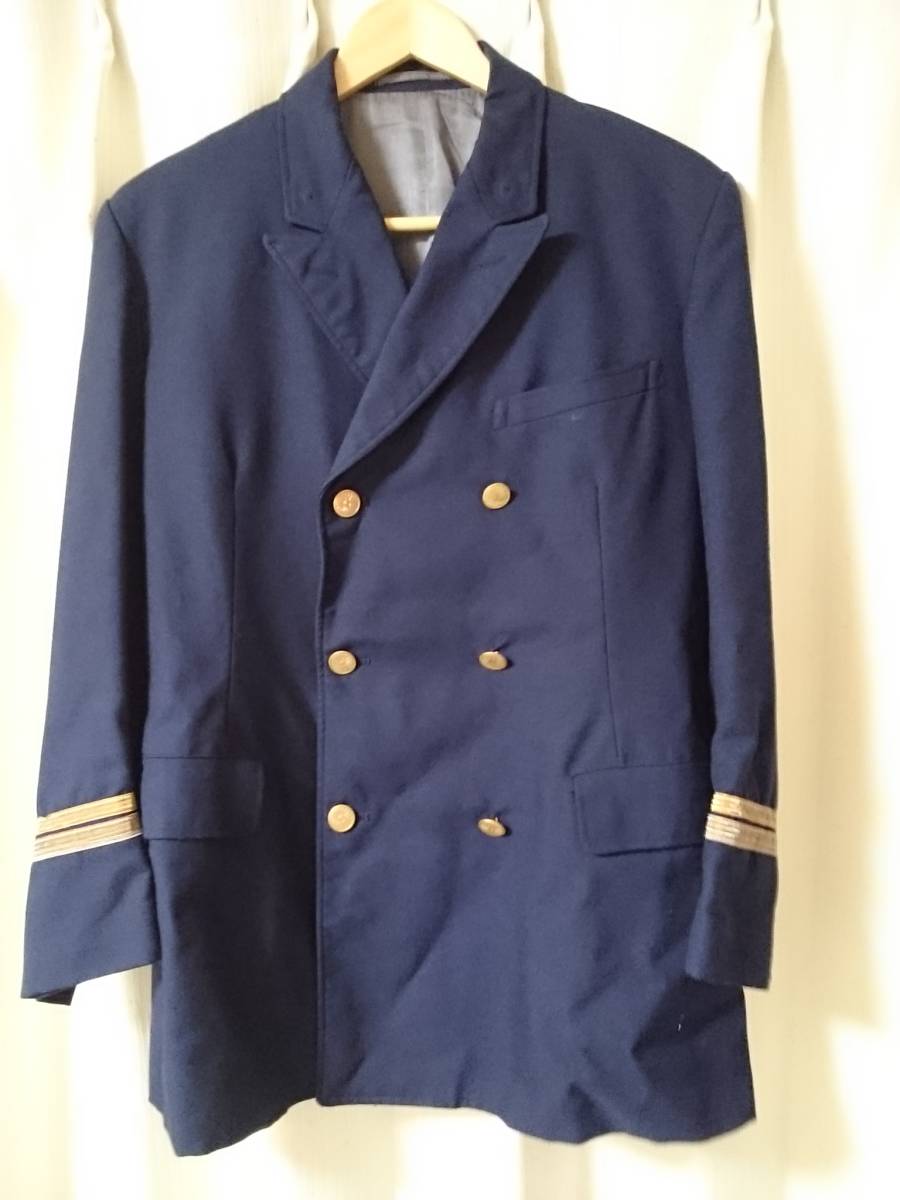 旧国鉄の制服(冬服) 国鉄船舶旧服 冬用上着 青函連絡船船員制服二等機関