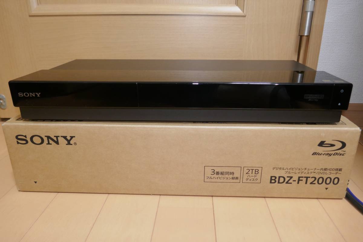 BDZ-EW1200 SONY 1TB HDD⁄BDレコーダー 2番組記録 3D対応 2015年